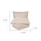 Homeroots Tan Queen 100% Cotton 300 Thread Count Washable Duvet Cover Set 528532 - alternate 6