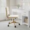 Martha Stewart Lulu Upholstered Office Chair in Off White/Polished Brass CH-240229-1-CR-GLD-MS - alternate 9