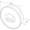 Grote Lighting 2.5in Round Utility Light - Clear Polycarbonate Lens, White Housing, 0.33A, FMVSS 108 Compliant 45811 - alternate 5
