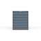 Strong Hold 6 drawer cabinet - (6x 4ft) - Blue accents - Keyed Alike S3036-PPAAS-0601FS - alternate 1