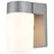 Nuvo 1-Light - 8in. - Utility Wall Mount - With White Glass Cylinder - Satin Aluminum Finish SF77-136 - alternate 9