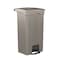 Suncast Commercial 23 GALLON STEP ON TRASH CAN, TAUPE, RESIN TCST23 - alternate 1