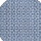Homeroots 8' Navy Blue And Gray Round Geometric Washable Indoor Outdoor Area Rug 594487 - alternate 6