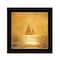 Homeroots Solo Gold Sunset Sailboat Black Framed Print Wall Art 529604 - alternate 4
