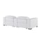 Homeroots 93in White and Brown Leather Power Reclining Loveseat With Storage 720543 - alternate 9