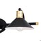 Vaxcel Akron 3 Light Matte Black with Gold Brass Accents Industrial Bathroom Vanity Wall Fixture W0436 - alternate 9