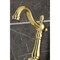 Kingston Brass Two-Handle Wall Mount Bridge Kitchen Faucet, Brushed Brass KS2447AX - alternate 5