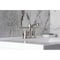 Kingston Brass Double-Handle 4" Centerset Bathroom Faucet with Pop-Up Drain, Brushed Nickel FB7618CML - alternate 5