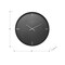Monarch Specialties Clocks, 30-in. Round, Large Oversized, Wall Clock, Black, Contemporary, Modern I 9035 - alternate 3