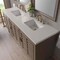 James Martin Vanities Portland 72" Double Vanity, Whitewashed Walnut, w/ 3 CM Siberian Silestone Top 620-V72-WW-3SFR - alternate 9