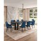 Manhattan Comfort 8-Piece Kara Dining Side and Arm Chairs in Blue 6-DC057-BL - alternate 1
