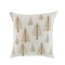 Homeroots 18" Natural Silver And Gold Cotton Christmas Trees Throw Pillow With Beads And Embroidery 719257 - alternate 4