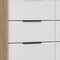 Homeroots 42" White and Natural Six Drawer Double Dresser 544053 - alternate 12