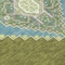 Homeroots 5' X 8' Olive Green Pink And Ivory Oriental Washable Indoor Outdoor Area Rug 598431 - alternate 8