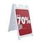 Signmission 70% Off, A-Frame & 2 Decals Installed, Heavy-Duty Plastic Frame SBHD-D-2436-30337 - alternate 1