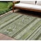 Homeroots 10' X 14' Olive Green And Artichoke Green Southwestern Washable Indoor Outdoor Area Rug 582841 - alternate 1