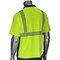 Pip ANSI Type R Class 2 Polo Shirt w/Performance Moisture Control Fabric and Black Bottom Front 312-1610B-LY/5X - alternate 2