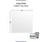 Fab Glass And Mirror 24in Square Ultra Clear Glass Table Top, Flat Edge, Low Iron Extra Clear Tempered Glass 1/4 LI-24SQ6THFL - alternate 6