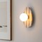 Jonathan Y Tivoli 12 in. Modern Minimalist 1-Light Ovoid Marble Stripe LED Wall Sconce, Light Brown/White JYL5900B - alternate 10