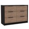 Homeroots Three Piece Brown and Black Bedroom Set 530258 - alternate 12