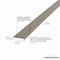 M-D Building Products 2-1/2 In. X 36 In. Pewter Aluminum Seam Binder w/ Screws & Anchors 43934 - alternate 5