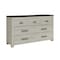 Global Furniture Usa Contemporary Ashley Brown Dresser ASHLEY-BROWN-DR - alternate 5