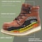 Handpoint Mens Soft Toe Work Boots-Brown Full Grain Leather Construction Boots, KEVLAR, 8 CK302D-8 - alternate 4