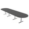Skutchi Designs 16 Person Conference Table With Power Unit | 16' Racetrack Table | Harmony Series HAR-RAC-48X192-T-WA7949-NA - alternate 1
