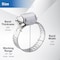 Grizzly Supply Mini Hose Clamp, SAE 4, 304 Stainless Steel, 1/4 to 5/8 in Clamping Dia, 10PK #4MS HC - alternate 8