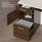 Bestar U Shaped Desk U-Shaped Desk, Lat.File/Bkcs, Drk/Wht Choc, 93.6" D X 65.9" H, 65" W X Melamine 52850-31 - alternate 7