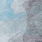Homeroots 8' Teal Blue And Gray Round Abstract Washable Indoor Outdoor Area Rug 631859 - alternate 5