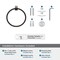 Amerock Monument Oil Rubbed Bronze Contemporary 6-1/2 in 165 mm Length Towel Ring BH36082ORB - alternate 4