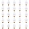 Bulbrite 25W Dimmable Clear F15 Fiesta Incandescent Light Bulbs, Medium E26 Base, 2700K, 25PK 861284 - alternate 1