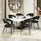 Leisuremod Entice Modern Leather Dining Chair with Iron Legs Open-Back Design in Charcoal, 2PK EC60CH-2 - alternate 9