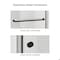 Fab Glass And Mirror Bypass Sliding Shower Door Sorrento Economy Series Adjustable 44in-48in Width 72in Height - Semi-F SHSO48X72MB - alternate 8