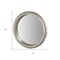 Homeroots 44" Silver Abstract Wood Framed Accent Mirror 376381 - alternate 3