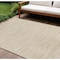Homeroots 10' X 14' Ivory And Gold Abstract Indoor Outdoor Area Rug 573242 - alternate 1
