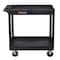 Luxor Tub Shelf Cart, High Density Polyethylene (Shelf), Polyvinyl Chloride (Leg), 500 lb. Load Capacity EC11HD-B - alternate 16
