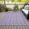 Homeroots 3' X 5' Purple And Ivory Ogee Washable Indoor Outdoor Area Rug 601596 - alternate 6