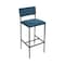 Bfm Seating Meghan Counter Height Stool, Grade 4 Upholstered Seat & Back - Steel Frame - Sand Black Finish JS33HM2177-2177SB - alternate 1