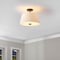 Jonathan Y Isabella 15" 3-Light Modern Contemporary Metal Tapered Drum LED Semi Flush Mount, Oil Rubbed Bronze JYL9922B - alternate 9