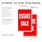 Signmission Estate Sale, Vinyl Decals Only 24 Inch x 36 Inch, Vinyl Decal, 2PK DSB-2436-2PACK-Estate Sale - alternate 2