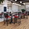 Flash Furniture HERCULES Black Ladder Back Metal Restaurant Counter Stool - Red Vinyl Seat XU-DG697BLAD-24-RDV-GG - alternate 1