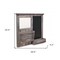 Homeroots 30" Brown Solid Wood Paper Organizer 379874 - alternate 7