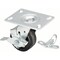 Zoro Select Plate Caster, 800 lb. Load, Black Wheel P21S-PH040R-16-WB-DL - alternate 3