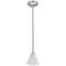 Access Lighting Martini, Pendant, Brushed Steel Finish, White Glass 28004-1R-BS/WHT - alternate 4
