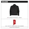 Milwaukee Tool Men's Heated Jacket, Black, Heats 3 to 12 hours , 12 V 3 Outside Pockets, M M100B-20M - alternate 10