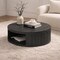 Manhattan Comfort Alure 36 in Round Coffee Table in Charcoal CT1800-1 - alternate 1