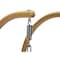 Leisuremod Mendoza Light Brown Wicker Hanging 2 person Egg Swing Chair with Chacoal Cushions MSCLBR-53CBU - alternate 8