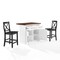 Crosley Bartlett Wood Top Kitchen Island W/X-Back Stools KF30092WH-BK - alternate 5